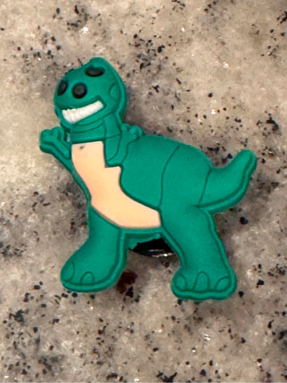 CROCS Toy Story Green Dinosaur Jibbitz Charm with Cream Belly